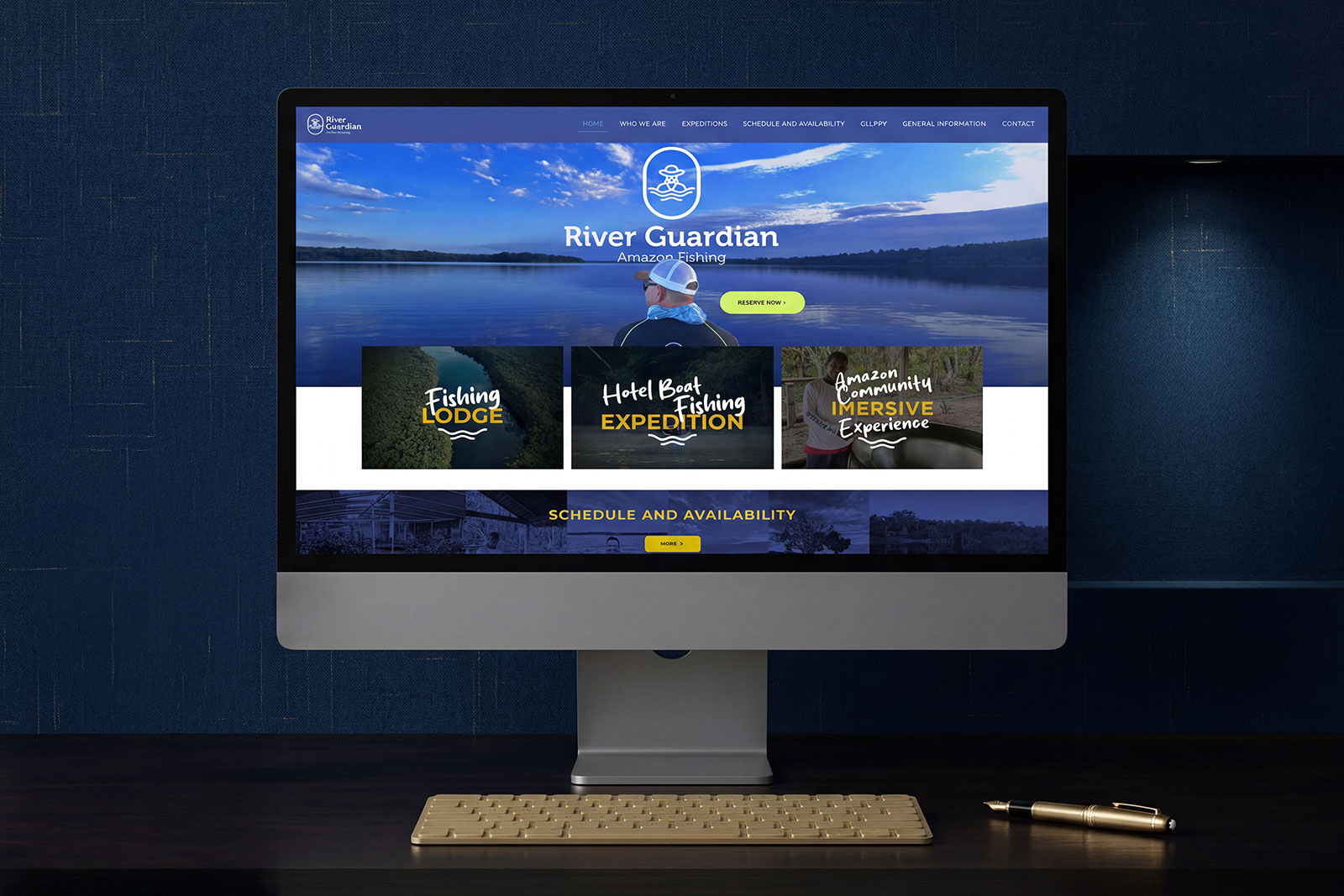 Criação de website River Guardian Expeditions, pela Caviar Criativo
