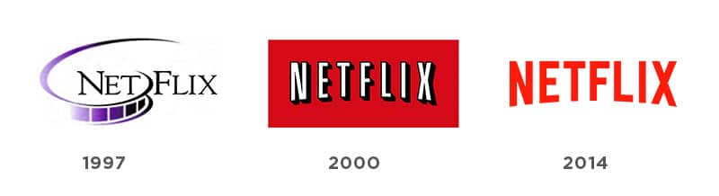 evolução do logotipo da netflix