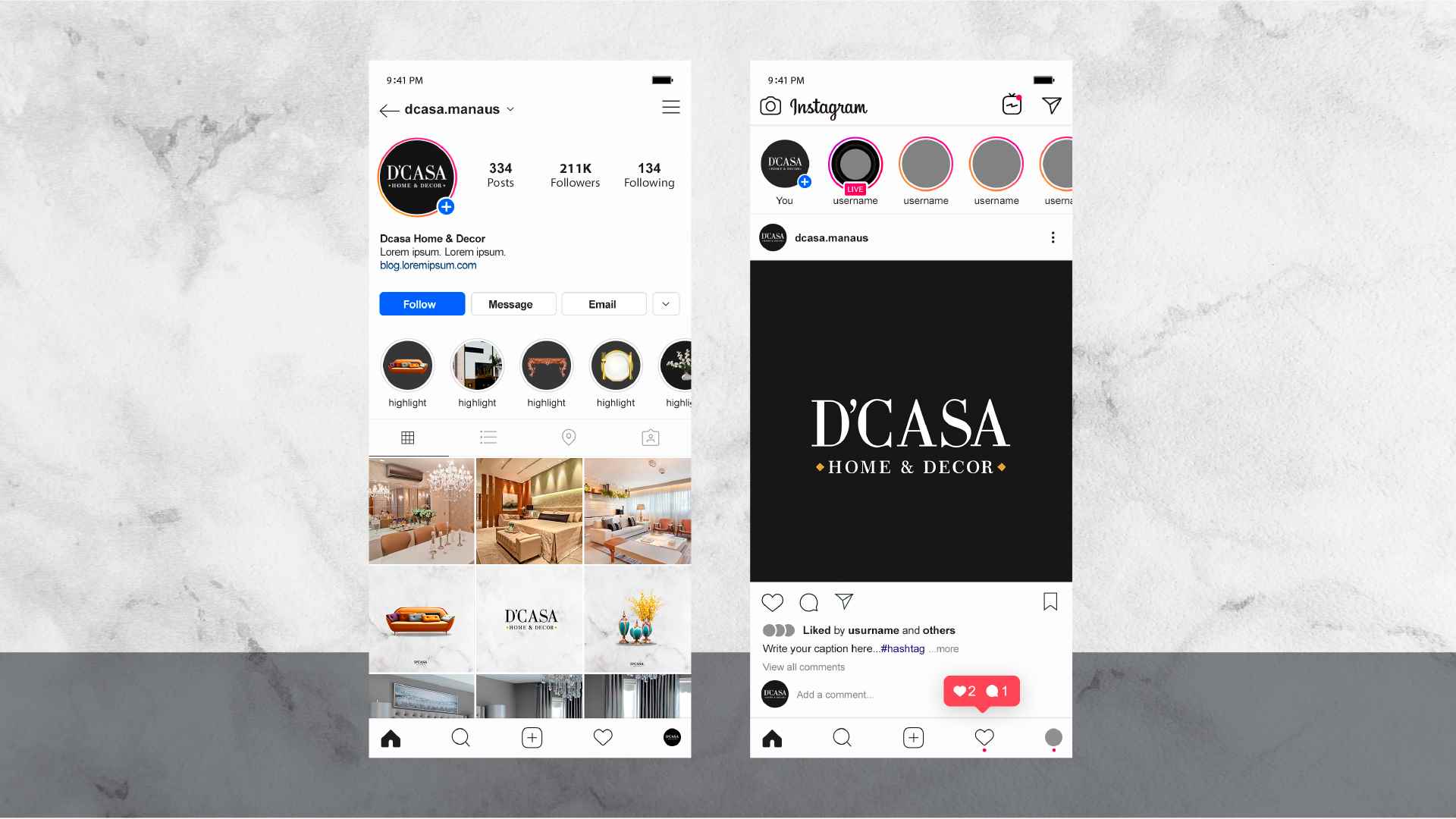 D’Casa Home & Decor | Identidade Visual